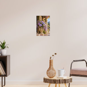 Poster Élégante œuvre d'art murale florale d'hortensia vi