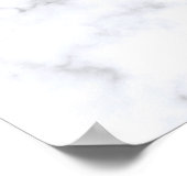 Poster Elégante parties scintillant en or rose en marbre  (Coin)