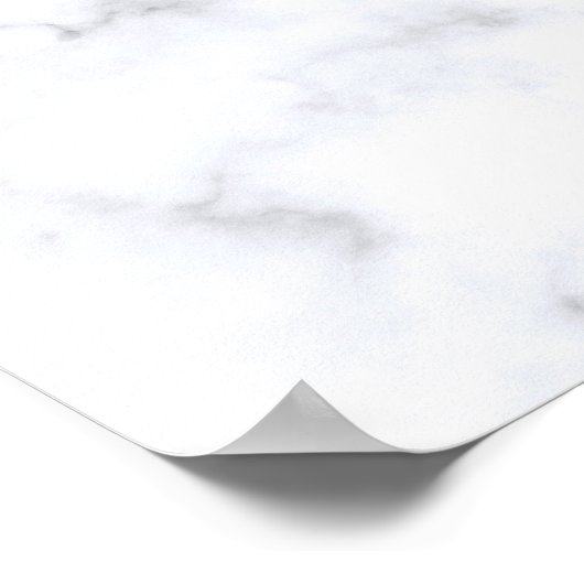 Poster Elégante parties scintillant en or rose en marbre  (Coin)