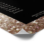 Poster Elégante Parties scintillant Silber Gold Preislist (Coin)