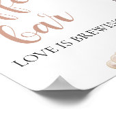 Poster Élégante perle rose et panneau de cafétéria Prosec (Coin)