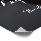 Poster Élégante photo de la fête de fiançailles (Coin)