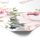 Poster Elégante Princesse de la Couronne Fille 1er annive (Coin)