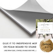 Poster Elégante réception de mariage Ordre des événements