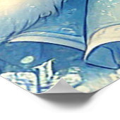 Poster Elégante Reine des neiges en Wonderland hivernal (Coin)