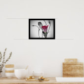 Poster Élégante rose rose (Cuisine)