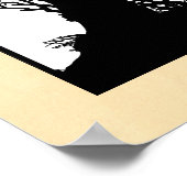 Poster Élégante Scène De Chasse Courir Cerf Sauvage Boar (Coin)