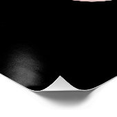 Poster Élégante Simple Fleur Rose Art Floral (Coin)