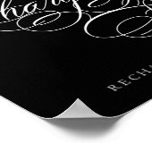 Poster Élégante station de recharge Script blanc | Pannea (Coin)