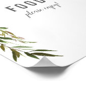 Poster Élégante table Rose Baby Sprinkle Douche (Coin)