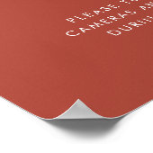 Poster Élégante Terracotta Open sièges Cérémonie débranch (Coin)