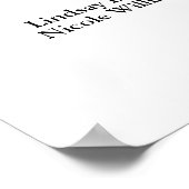 Poster Élégante typographie de script (Coin)