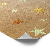 Poster Élégante Typographie Papillon Étoiles Rustique Nou (Coin)