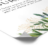 Poster Élégante Végétation d'Olive Cette Bougie Brûle Mar (Coin)