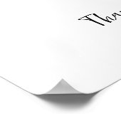 Poster Elégante verdure et signe mariage rose (Coin)