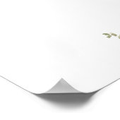 Poster Elégante verdure Eucalyptus Feuille Mariage (Coin)