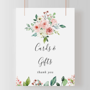 Poster Élégantes Cartes et Cadeaux Floraux Automnaux Déli