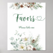 Poster Élégantes faveurs de verdure hivernale à emporter  (Devant)