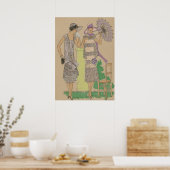 Poster Élégantes flappers de printemps, Dames des années  (Cuisine)