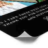 Poster Élégants Parents de la mariée Cadeau Merci cadeau (Coin)