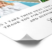 Poster Élégants parents de la mariée Cadeau Merci cadeau (Coin)