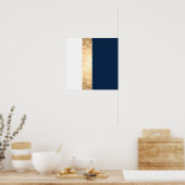 Poster elegent gold, navy blue (Cuisine)