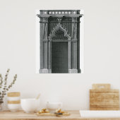 Poster Élément architectural ancien, porte gothique (Cuisine)