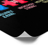 Poster Élément chimique de la sensibilisation à l'autisme (Coin)