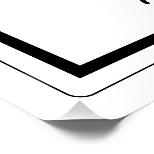 Poster Élément chimique de l'uranium, symbole formule chi (Coin)