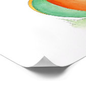 Poster Élément cirque fantaisiste éléphant sur une affich (Coin)