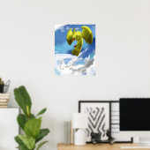 Poster Élément d'air et oiseau (Bureau à domicile)