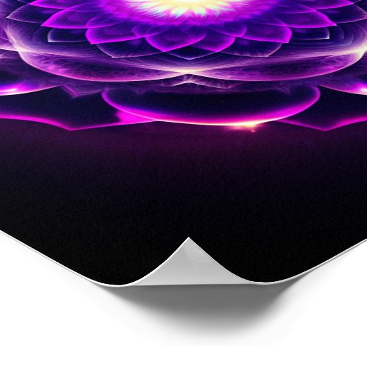 Poster Élément de pensée : Le Sahasrara / Couronne Chakra (Coin)