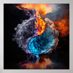 Poster Élément Yin Yang