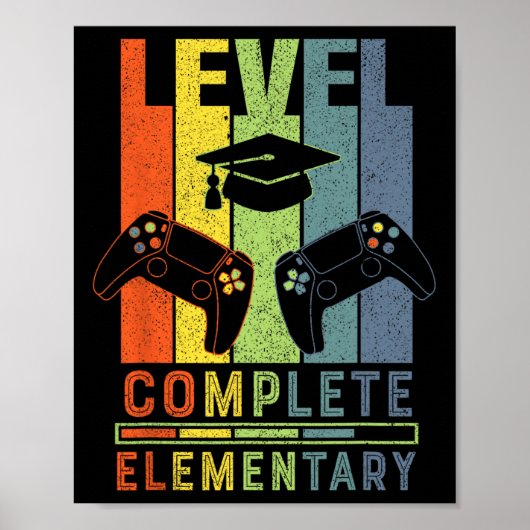 Poster Elementary Level Complete Graduation Cl 2025 Gamer (Devant)