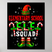 Poster Elementary School Elf Squad Xmas Elf Hat Scute Ss  (Devant)