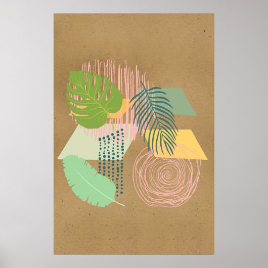 Poster Éléments Abstraits de la nature (Devant)