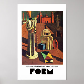 Poster Éléments d'art - Forme mettant en vedette De Chiri