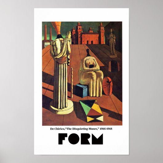 Poster Éléments d'art - Forme mettant en vedette De Chiri (Devant)