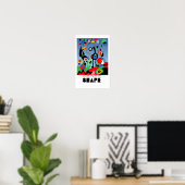 Poster Éléments d'art - Formes avec Miro (Bureau à domicile)