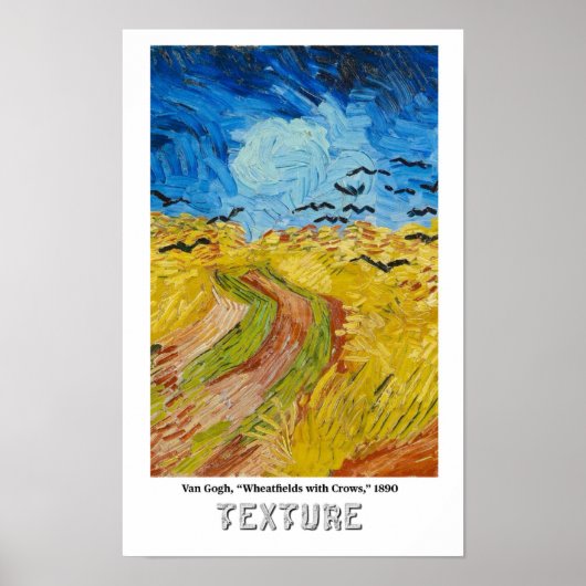Poster Éléments d'Art - Texture mettant en vedette Van Go (Devant)