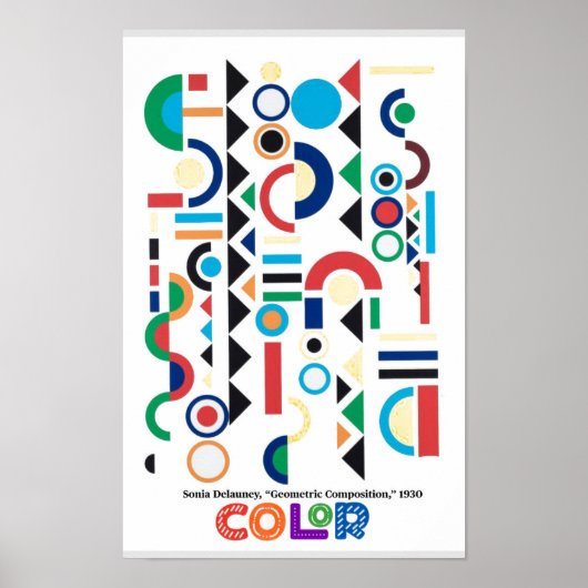 Poster Éléments de l'art - Couleur, Sonia Delauney (Devant)