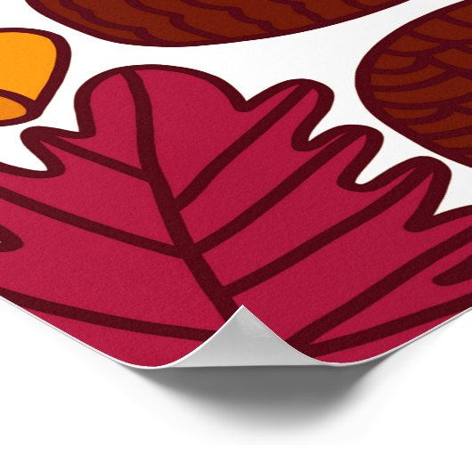 Poster Éléments de Noël festifs Design sans couture (Coin)