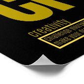 Poster Éléments fondamentaux du succès | Créativité (Coin)