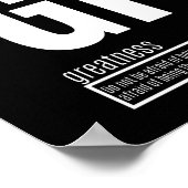 Poster Éléments fondamentaux du succès - Grandeur (Coin)