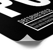 Poster Éléments fondamentaux du succès - persévérance (Coin)