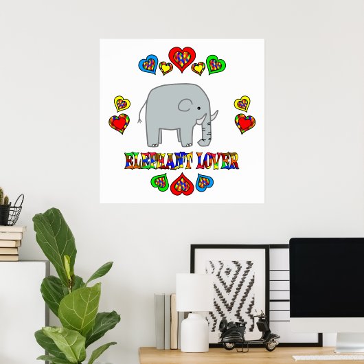 Poster Elephant (Bureau à domicile)