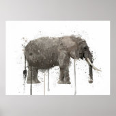 Poster Éléphant (Devant)