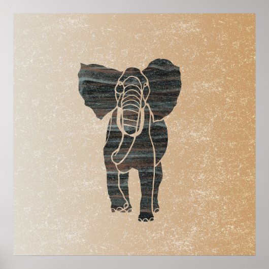 Poster Eléphant (Devant)