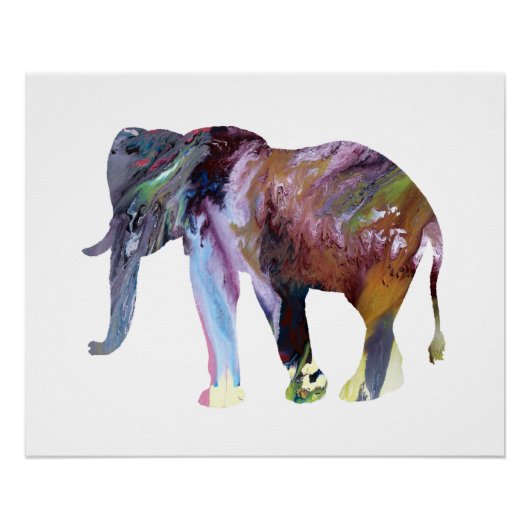 Poster Elephant art (Devant)