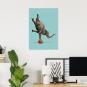 Poster Eléphant artistique (Bureau à domicile)